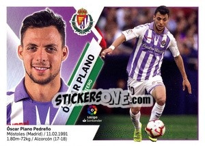 Sticker óscar Plano (13) - Liga Spagnola 2019-2020 n. 595 - Colecciones ESTE