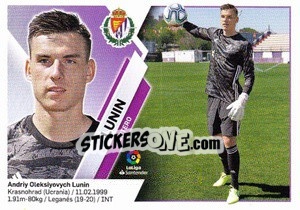 Sticker Lunin (2BIS) - Liga Spagnola 2019-2020 n. 601 - Colecciones ESTE