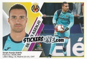 Sticker Sergio Asenjo (1) - Liga Spagnola 2019-2020 n. 611 - Colecciones ESTE