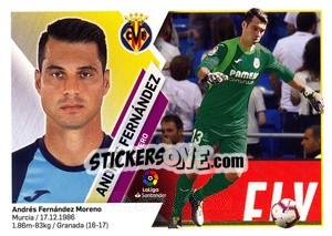 Sticker Andrés Fernández (2) - Liga Spagnola 2019-2020 n. 612 - Colecciones ESTE