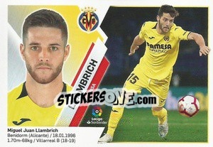 Sticker Llambrich (6B) - Liga Spagnola 2019-2020 n. 617 - Colecciones ESTE