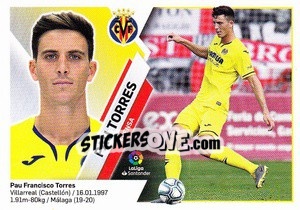 Sticker Pau Torres (5BIS) - Liga Spagnola 2019-2020 - Colecciones ESTE