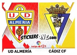 Sticker Escudos LaLiga 1|2|3 - Almería / Cádiz (2) - Liga Spagnola 2019-2020 n. 662 - Colecciones ESTE