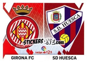 Cromo Escudos LaLiga 1|2|3 - Girona / Huesca (5) - Liga Spagnola 2019-2020 - Colecciones ESTE