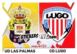 Cromo Escudos LaLiga 1|2|3 - Las Palmas / Lugo (6)