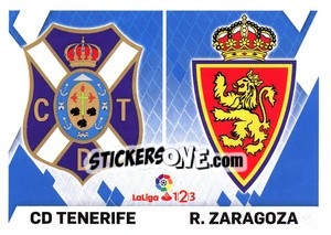 Sticker Escudos LaLiga 1|2|3 - Tenerife / Zaragoza (11) - Liga Spagnola 2019-2020 n. 671 - Colecciones ESTE