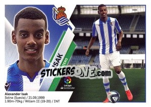 Sticker 2 Isak (Real Sociedad) - Liga Spagnola 2019-2020 n. 682 - Colecciones ESTE