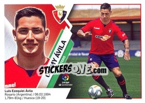 Sticker 3 Chimy Ávila (C. At. Osasuna) - Liga Spagnola 2019-2020 n. 683 - Colecciones ESTE