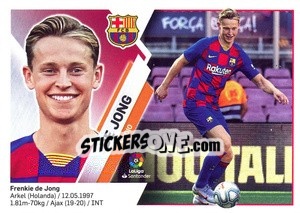 Sticker 4 De Jong (Fc Barcelona) - Liga Spagnola 2019-2020 n. 684 - Colecciones ESTE