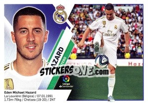 Sticker 5 Eden Hazard (Real Madrid) - Liga Spagnola 2019-2020 - Colecciones ESTE