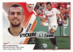 Sticker 08 Jordán (Sevilla FC) - Liga Spagnola 2019-2020 n. 688 - Colecciones ESTE