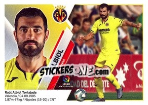 Sticker 11 Albiol (Villarreal CF) - Liga Spagnola 2019-2020 n. 691 - Colecciones ESTE