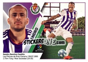 Sticker 16 Sandro (Real Valladolid CF) - Liga Spagnola 2019-2020 - Colecciones ESTE