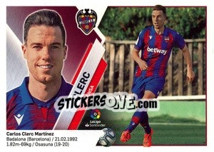 Sticker 18 Clerc (Levante UD) - Liga Spagnola 2019-2020 - Colecciones ESTE