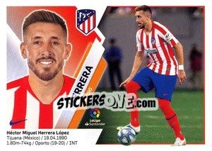 Sticker 19 Herrera (Atlético de Madrid) - Liga Spagnola 2019-2020 n. 699 - Colecciones ESTE