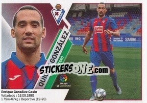 Sticker 21 Quique González (SD Eibar) - Liga Spagnola 2019-2020 n. 701 - Colecciones ESTE