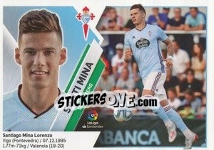 Sticker 24 Santi Mina (Celta de Vigo) - Liga Spagnola 2019-2020 n. 704 - Colecciones ESTE