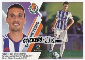 Sticker 27 San Emeterio (Real Valladolid CF) - Liga Spagnola 2019-2020 n. 707 - Colecciones ESTE