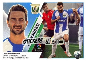 Cromo 29 Juan Muñoz (CD Leganés) - Liga Spagnola 2019-2020 n. 709 - Colecciones ESTE