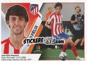 Sticker 30 Joao Féliz (Atlético de Madrid) - Liga Spagnola 2019-2020 - Colecciones ESTE