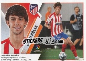 Cromo 30 Joao Féliz (Atlético de Madrid) - Liga Spagnola 2019-2020 - Colecciones ESTE