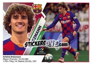 Sticker 32 Griezmann (FC Barcelona) - Liga Spagnola 2019-2020 n. 712 - Colecciones ESTE