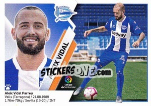 Sticker 38 Aleix Vidal (Deportivo Alavés ) - Liga Spagnola 2019-2020 n. 718 - Colecciones ESTE