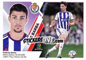 Sticker 41 Fede Barba (Real Valladolid CF) - Liga Spagnola 2019-2020 n. 721 - Colecciones ESTE