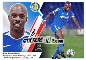 Cromo 42 Nyom (Getafe CF) - Liga Spagnola 2019-2020 - Colecciones ESTE