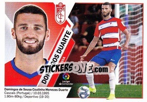 Sticker 44 Domingos Duarte (Granada CF) - Liga Spagnola 2019-2020 n. 724 - Colecciones ESTE