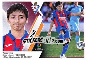 Sticker 45 Inui (SD Eibar) - Liga Spagnola 2019-2020 n. 725 - Colecciones ESTE