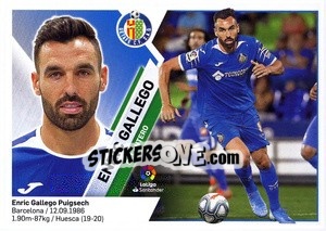 Sticker 54 Enric Gallego (Getafe CF) - Liga Spagnola 2019-2020 n. 734 - Colecciones ESTE