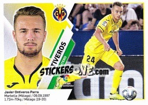 Sticker 55 Ontiveros (Villarreal CF) - Liga Spagnola 2019-2020 n. 735 - Colecciones ESTE
