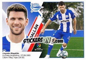 Sticker 56 Magallán (Deportivo Alavés) - Liga Spagnola 2019-2020 n. 736 - Colecciones ESTE