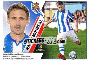 Sticker 59 Nacho Monreal (Real Sociedad) - Liga Spagnola 2019-2020 n. 739 - Colecciones ESTE