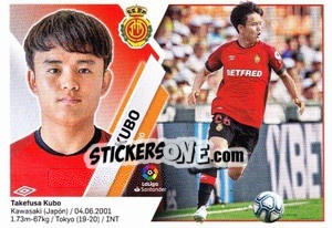 Sticker 63 Kubo (RCD Mallorca) - Liga Spagnola 2019-2020 n. 743 - Colecciones ESTE