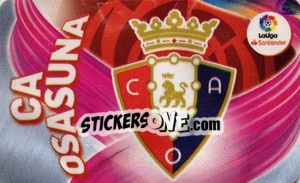 Cromo Escudo C. At. Osasuna - Liga Spagnola 2019-2020 - Colecciones ESTE