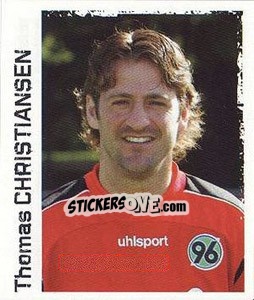Sticker Thomas Christiansen - German Football Bundesliga 2004-2005 - Panini