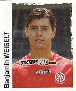 Sticker Benjamin Weigelt - German Football Bundesliga 2004-2005 n. 316 - Panini
