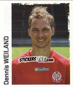 Sticker Dennis Weiland - German Football Bundesliga 2004-2005 - Panini