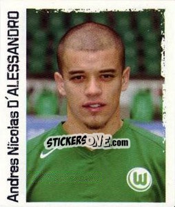 Sticker Andres Nicolas D'Alessandro - German Football Bundesliga 2004-2005 - Panini