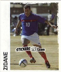 Sticker Adidas Zinedine Zidane - German Football Bundesliga 2004-2005 n. 496 - Panini