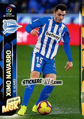 Sticker Ximo Navarro - Liga 2019-2020. Megacracks - Panini