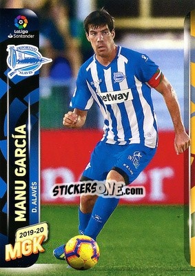 Sticker Manu García - Liga 2019-2020. Megacracks - Panini