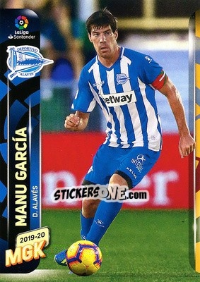 Sticker Manu García - Liga 2019-2020. Megacracks n. 11 - Panini