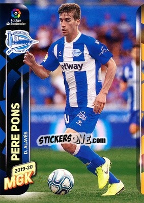 Sticker Pere Pons - Liga 2019-2020. Megacracks - Panini