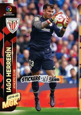 Sticker Iago Herrerín - Liga 2019-2020. Megacracks - Panini