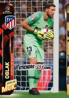 Sticker Oblak - Liga 2019-2020. Megacracks n. 38 - Panini