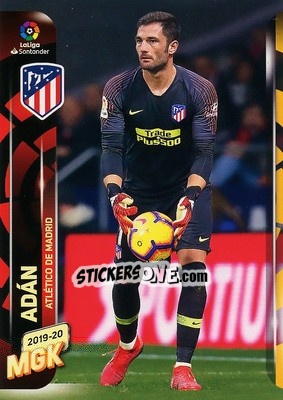 Sticker Adán - Liga 2019-2020. Megacracks n. 39 - Panini