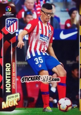 Sticker Montero - Liga 2019-2020. Megacracks - Panini